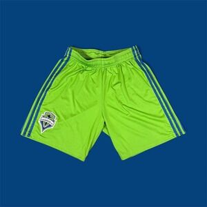 Seattle‎ Sounders FC Adidas Game Shorts Men's Large Lime Green